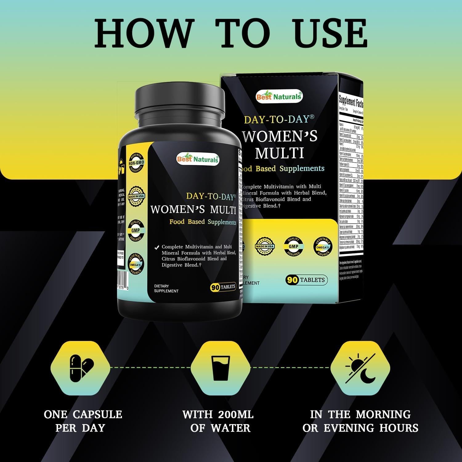 Multivitamínico y Multimineral Diario Mejor Naturales 90 Tabletas