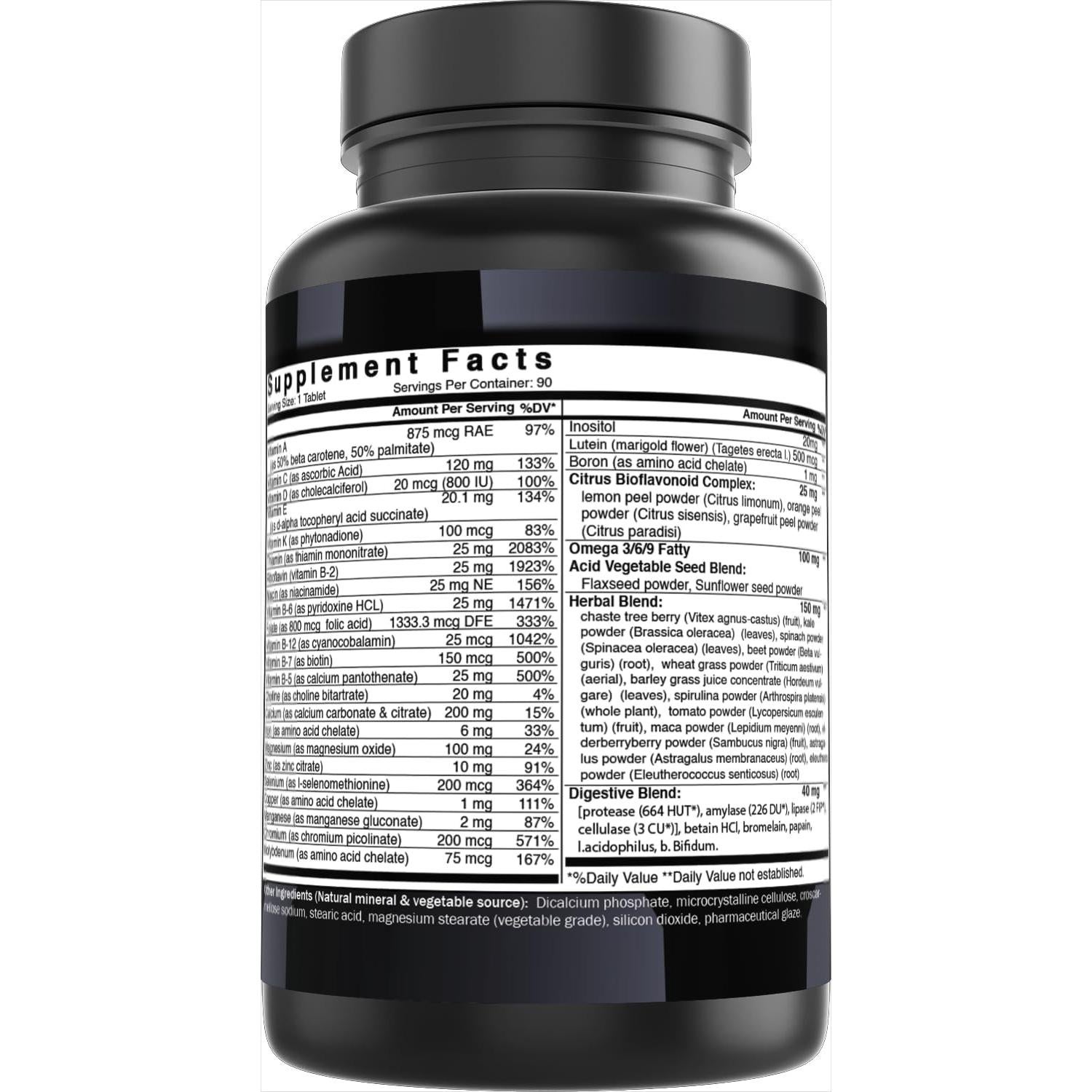 Multivitamínico y Multimineral Diario Mejor Naturales 90 Tabletas