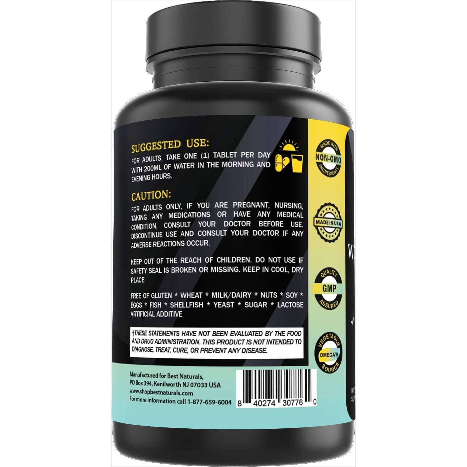 Multivitamínico y Multimineral Diario Mejor Naturales 90 Tabletas