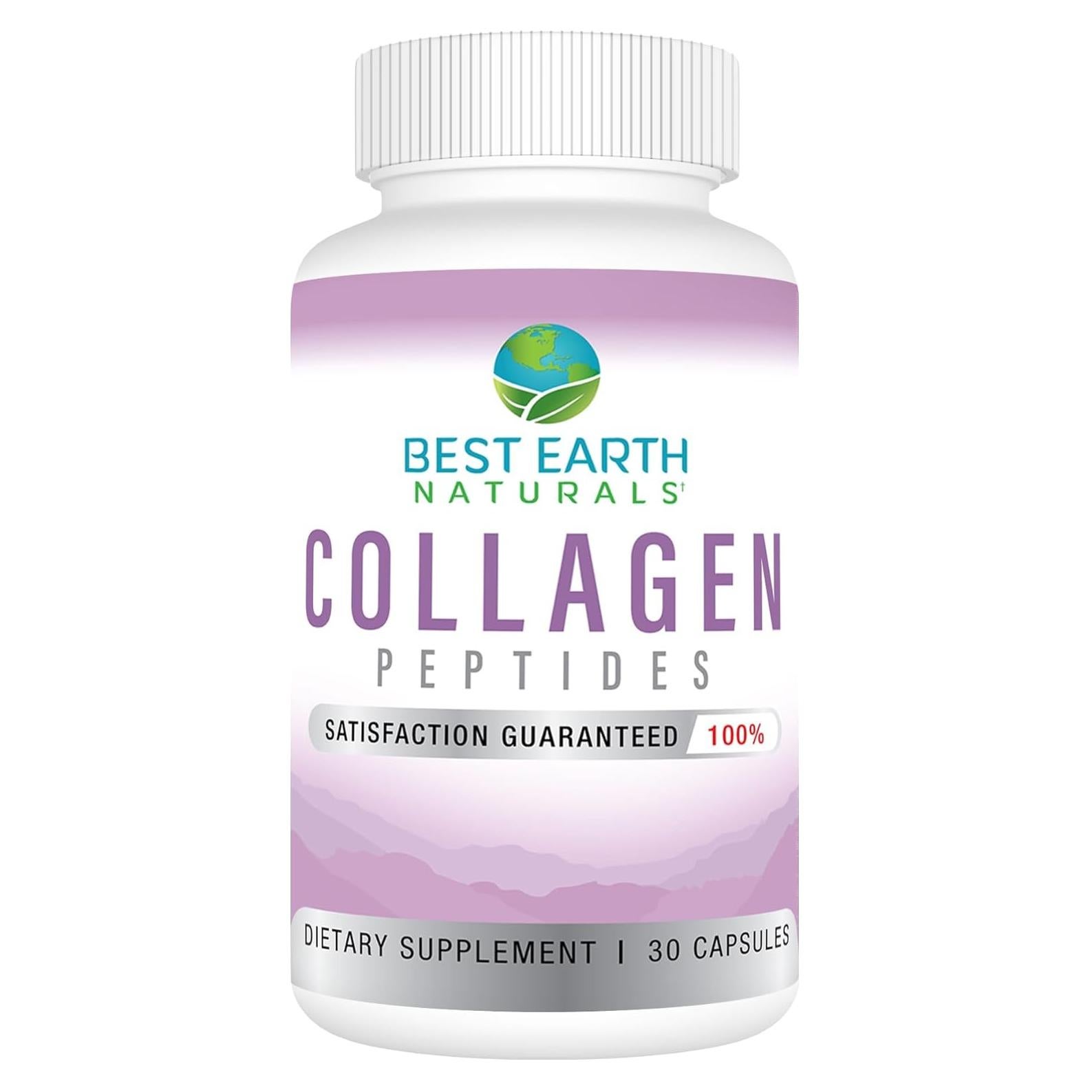 Colágeno Hidrolizado Tipo I y III Mejores Naturales 30 Cápsulas