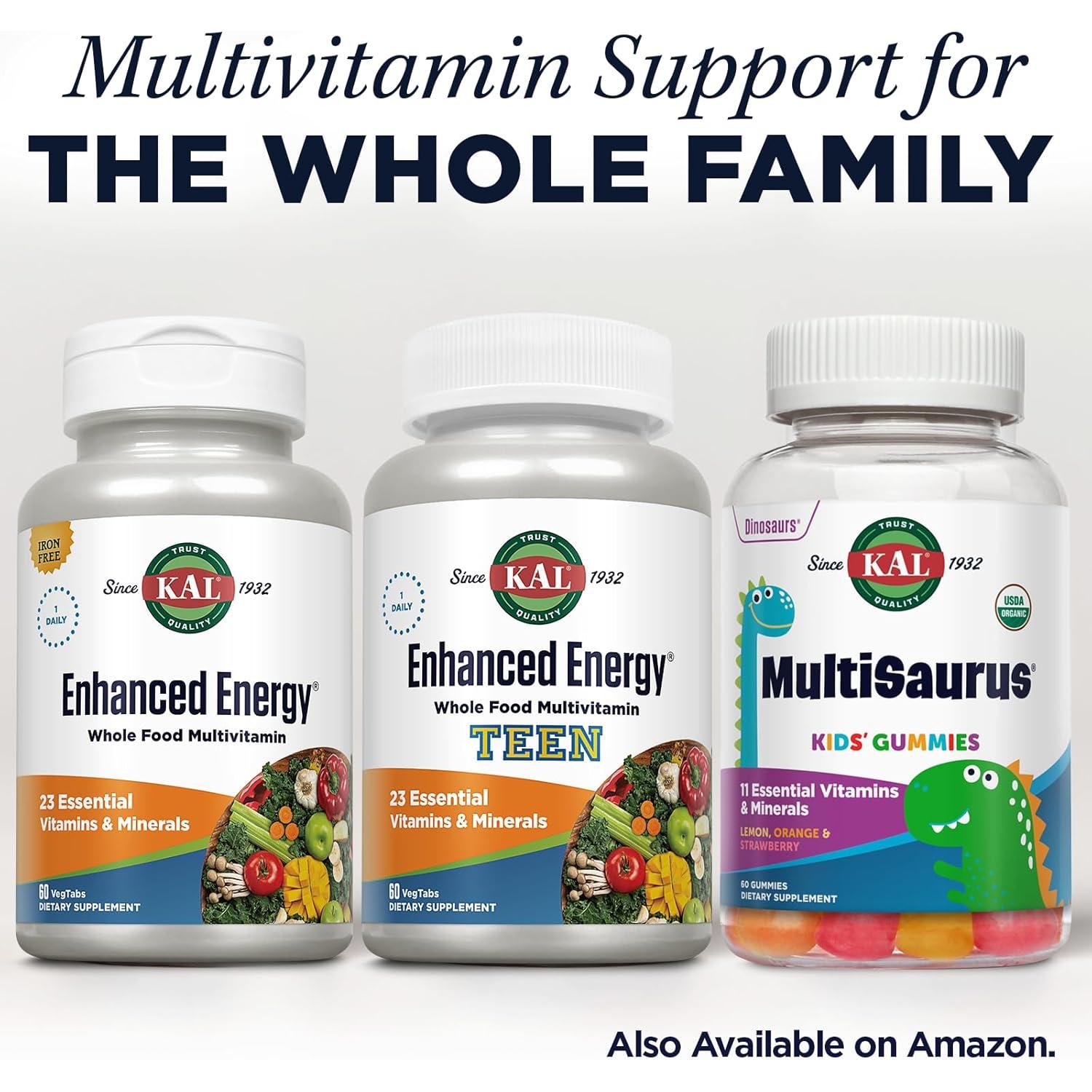 Suplemento Energético KAL Multivitamínico Masticable 60ct