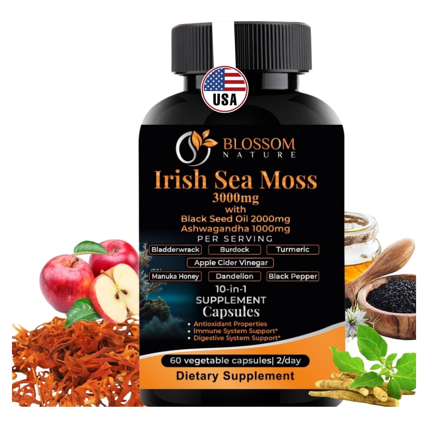 Cápsulas Veganas Blossom Nature 10-en-1 3000mg Superalimentos