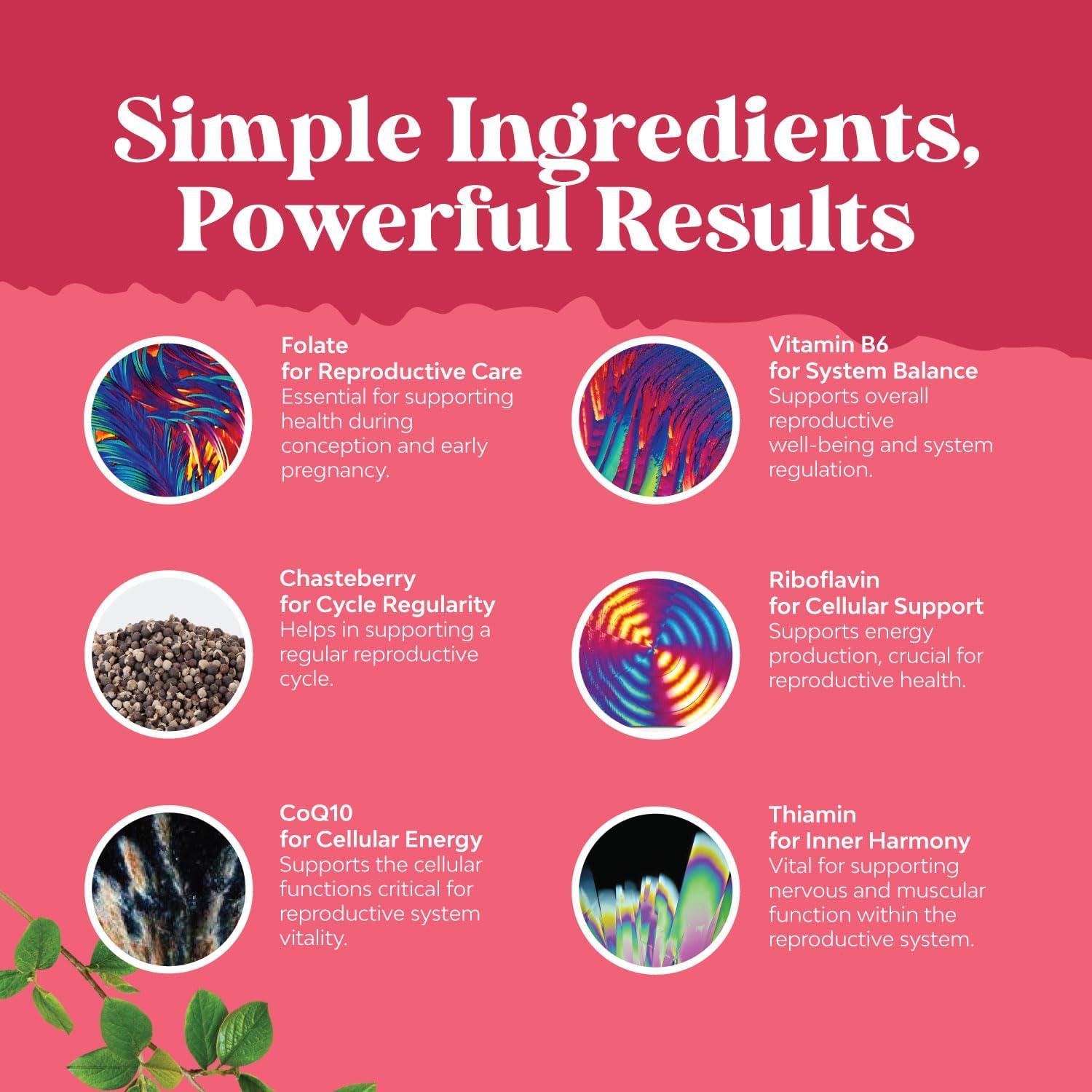 Suplemento de Fertilidad Femenina Natures Craft 60 Gomitas