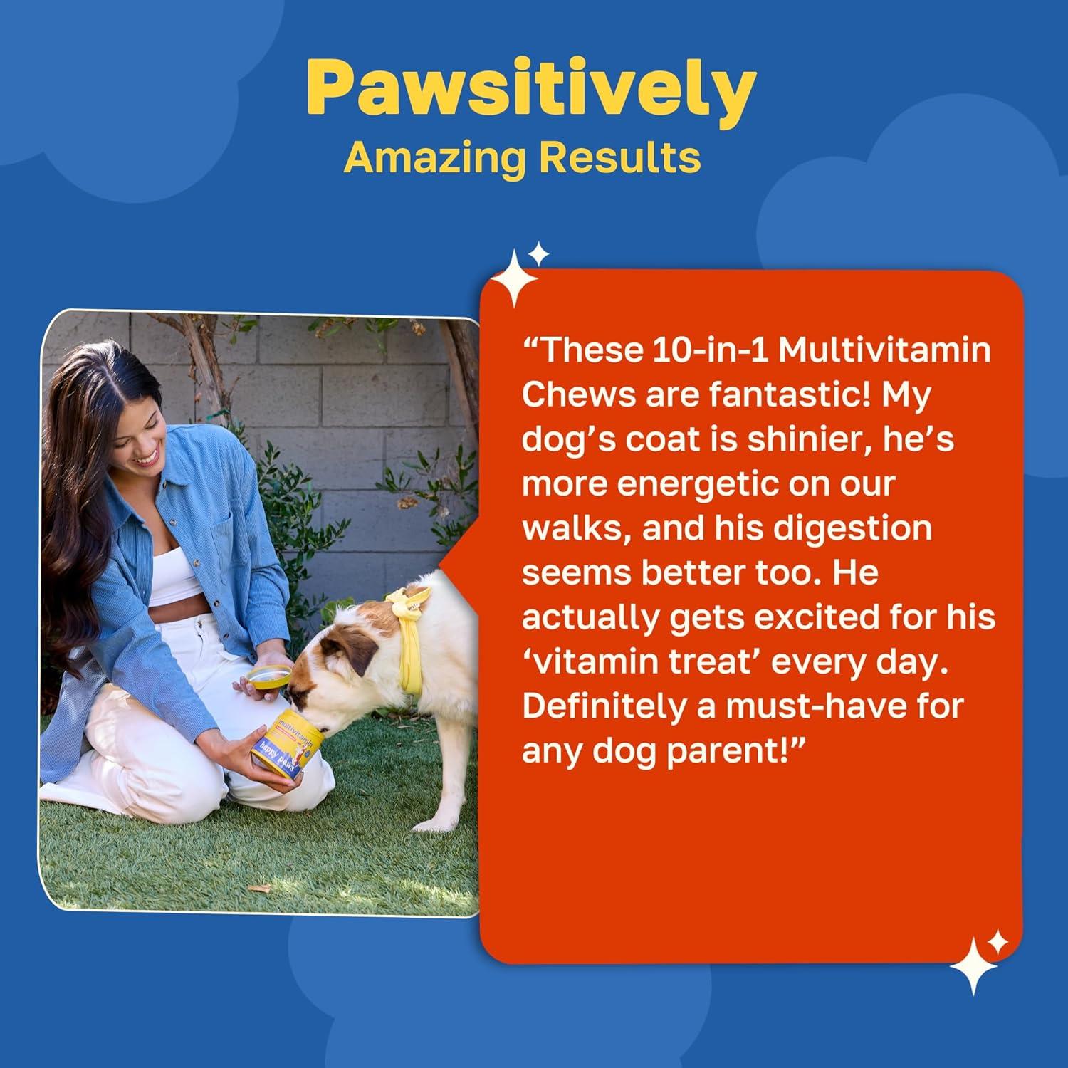 Suplemento Multivitamínico 10-en-1 Happy Paws 200 Masticables
