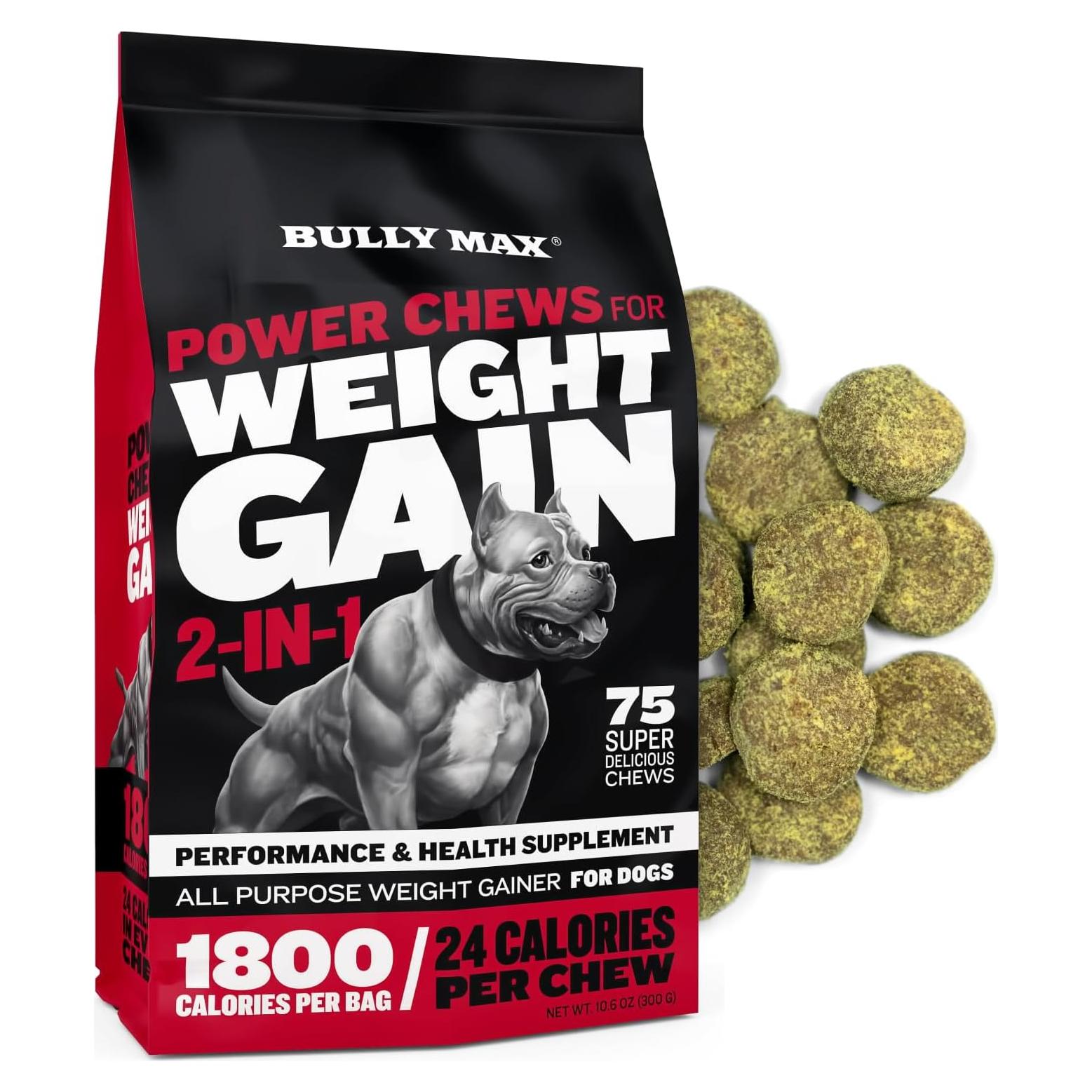 Masticables Gainer de Peso Bully Max 75 Unidades para Perros