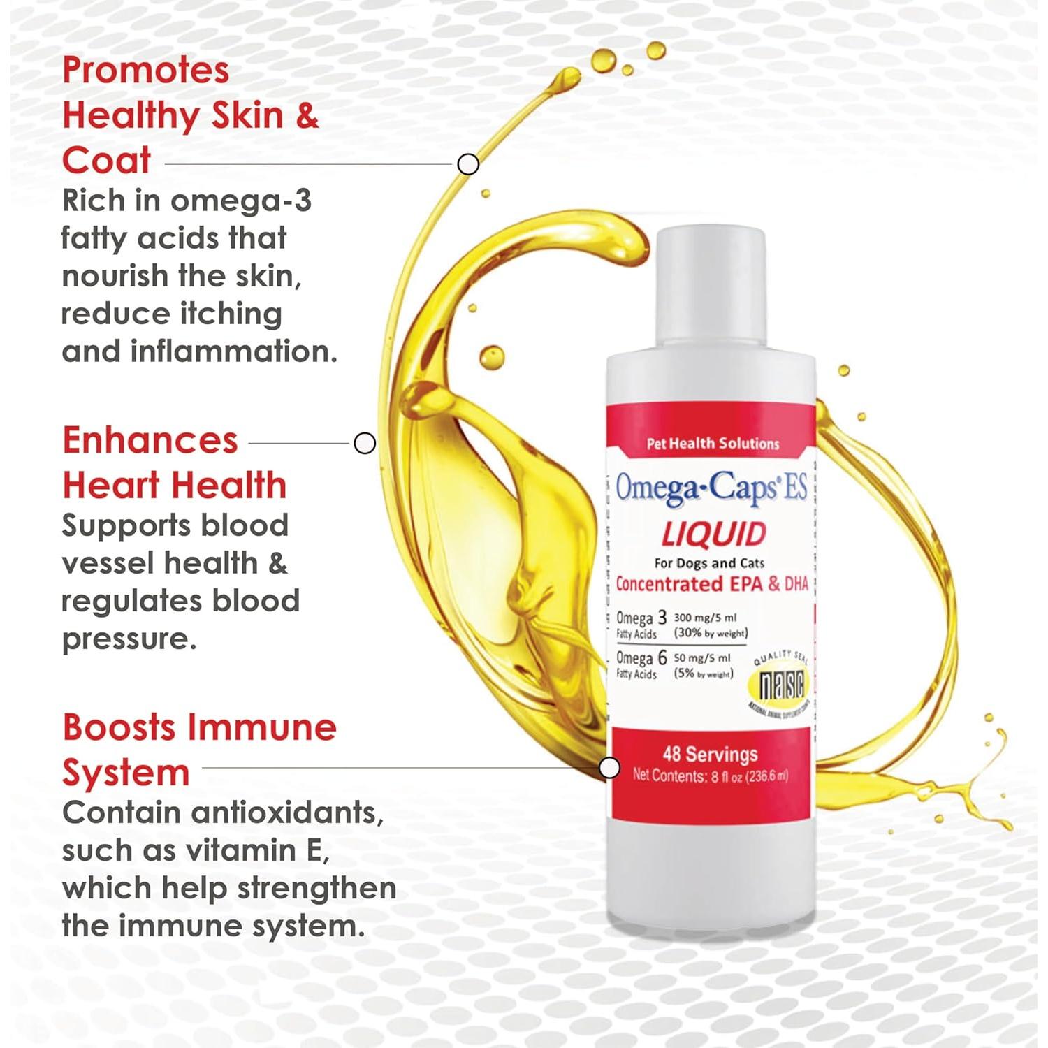 Suplemento Omega-3 y Omega-6 para Perros y Gatos 236.6 ml