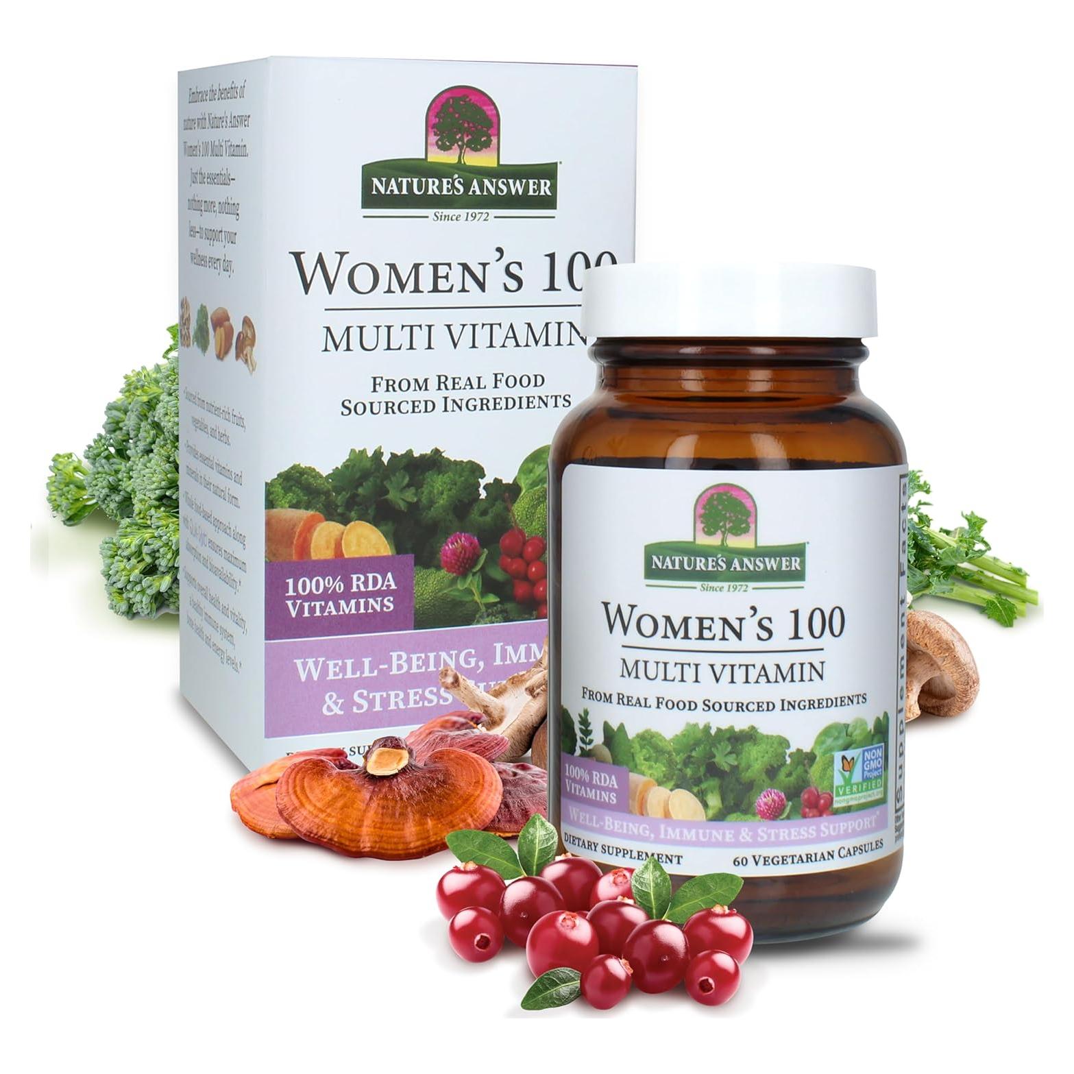 Multivitamina Completa para Mujeres Respuesta de la Naturaleza 60 Cápsulas Vegetarianas