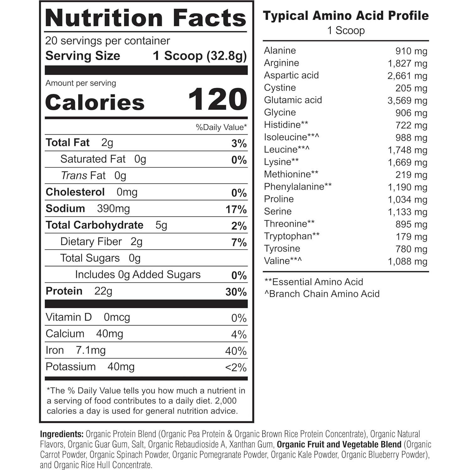 Polvo de Proteína Vegetal NATURELO Vainilla 660g - Vegano