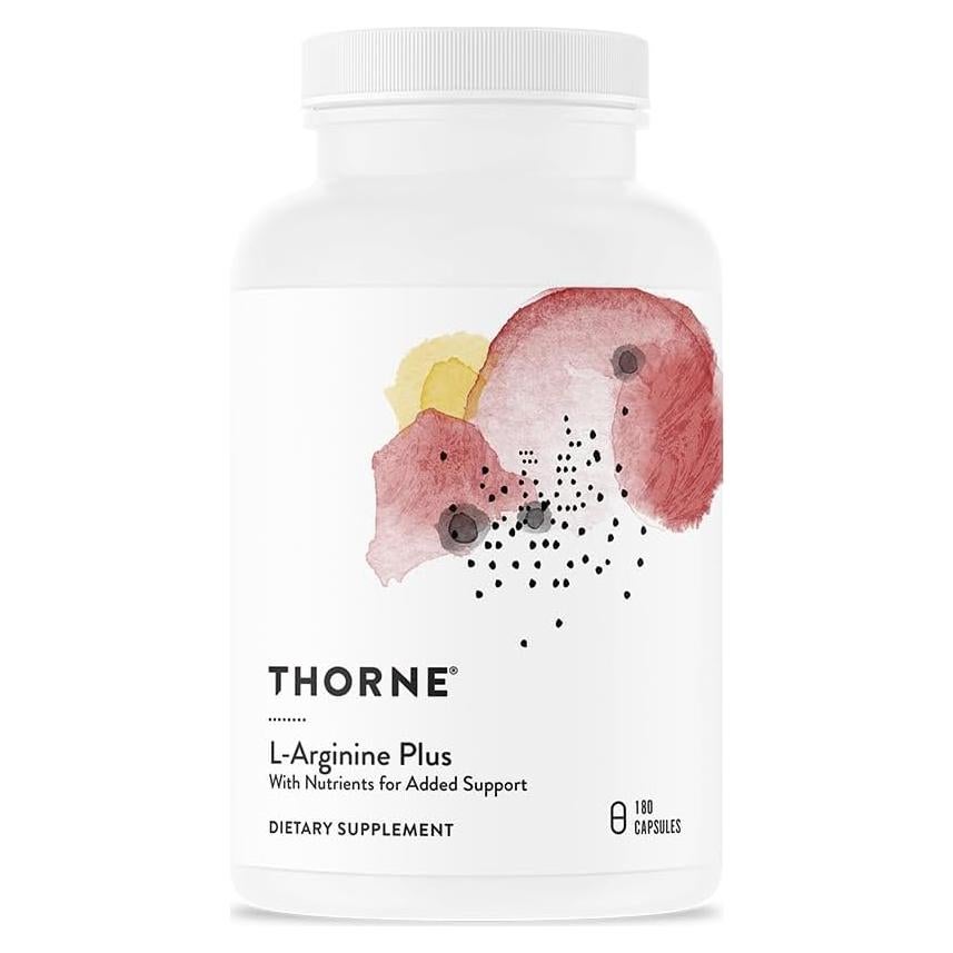 Suplemento L-Arginina Plus Thorne - 180 Cápsulas para Función Cardíaca