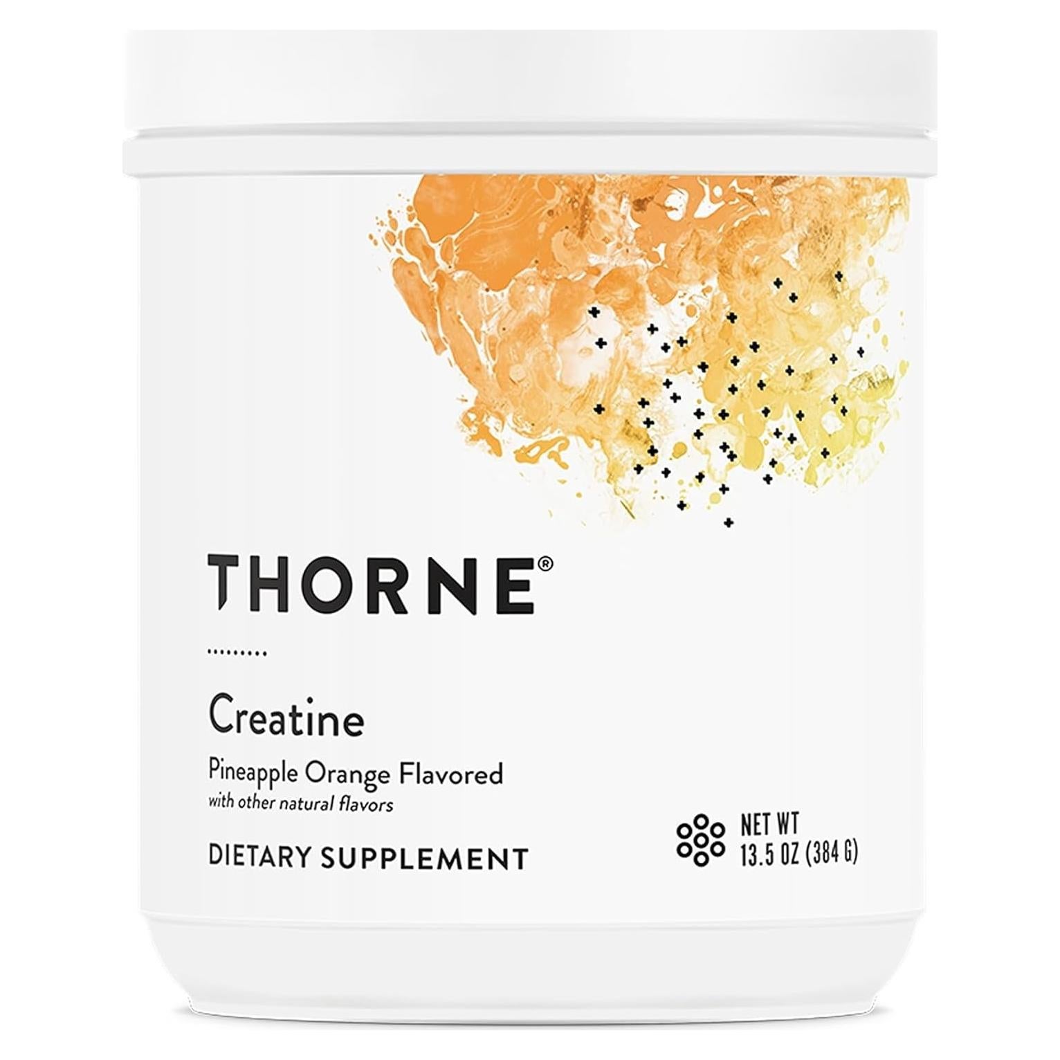 Creatina Monohidrato Thorne 60 Porciones Piña Naranja 5g
