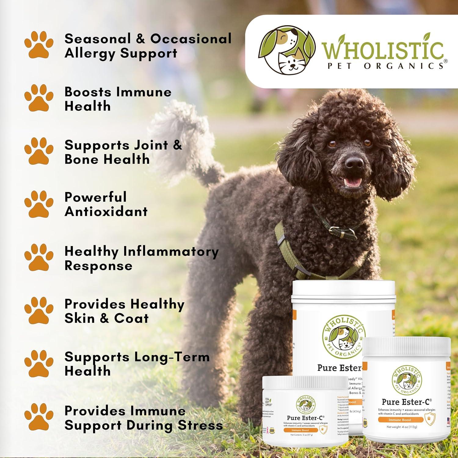 Suplemento de Vitamina C Ester-C Wholistic para Perros 56.7 g