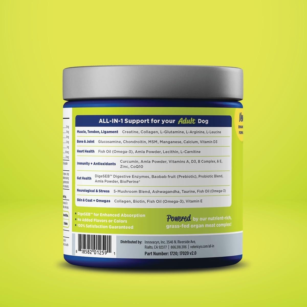 Suplemento Multifuncional para Perros Vetericyn 90 Cápsulas