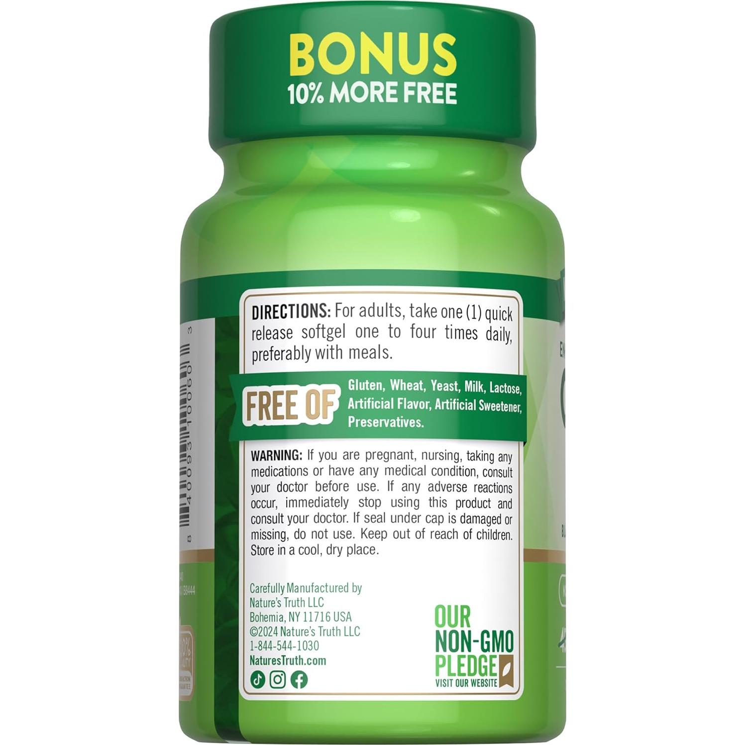 CoQ10 100mg La Verdad de la Naturaleza 50 Gelatinas Blandas