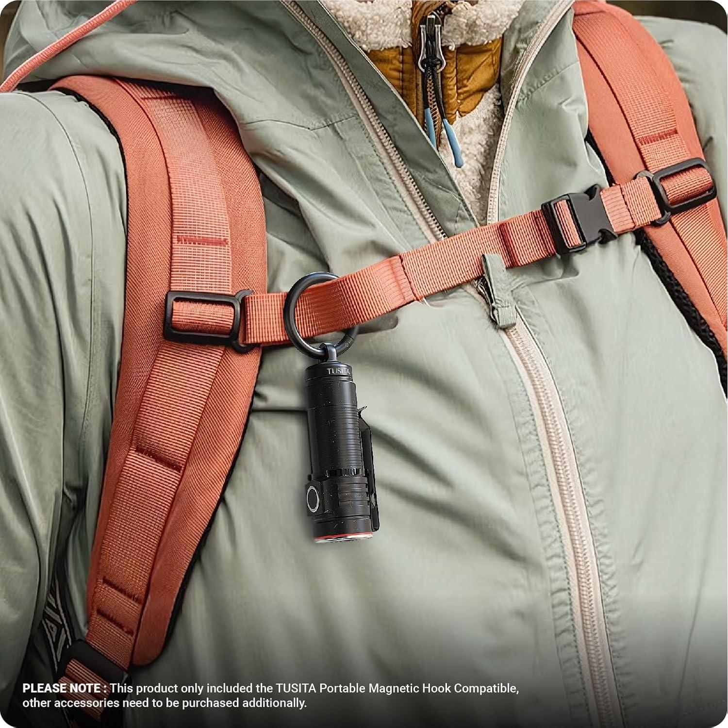 Gancho Magnético TUSITA para Linternas Olight NEBO 7.99x1.98cm