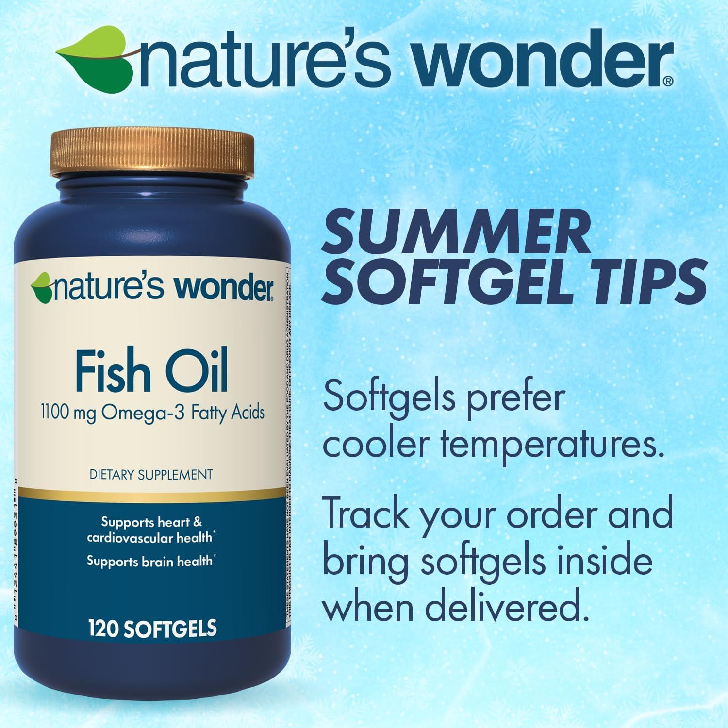 Aceite de Pescado Omega 3 Maravilla 1100mg 120 Cápsulas Blandas