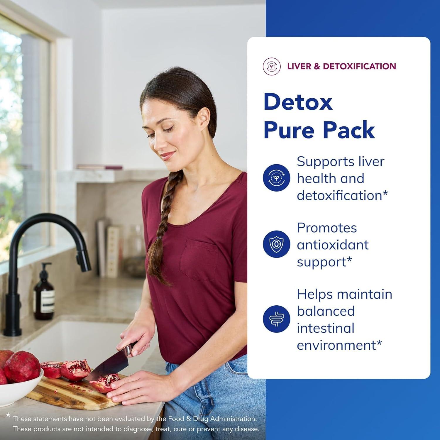 Paquete Detox Puro Pure Encapsulations | 30 Paquetes Diarios