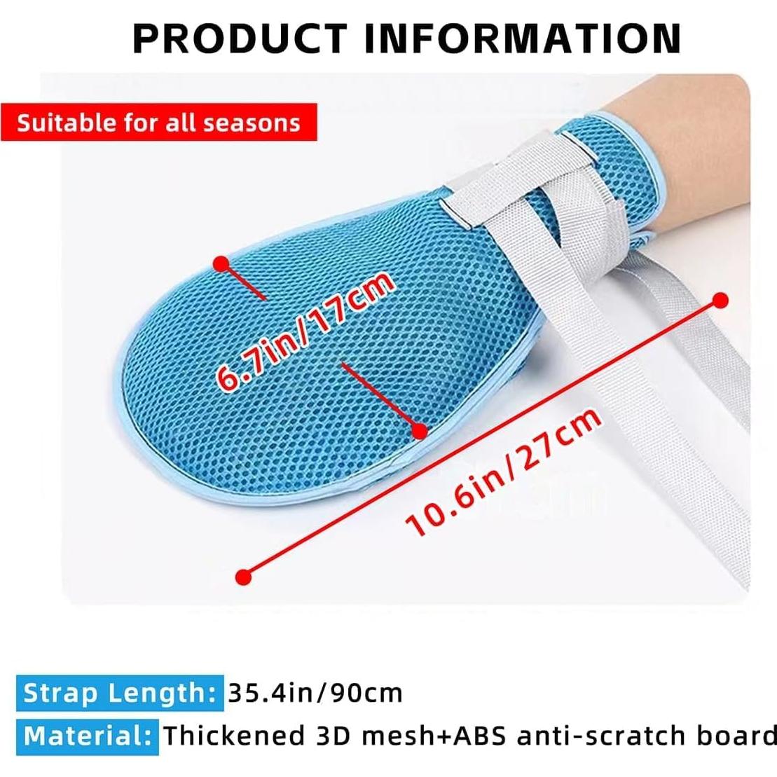 Guantes de Restricción CRAZY ROSA para Cuidado de Adultos Mayores