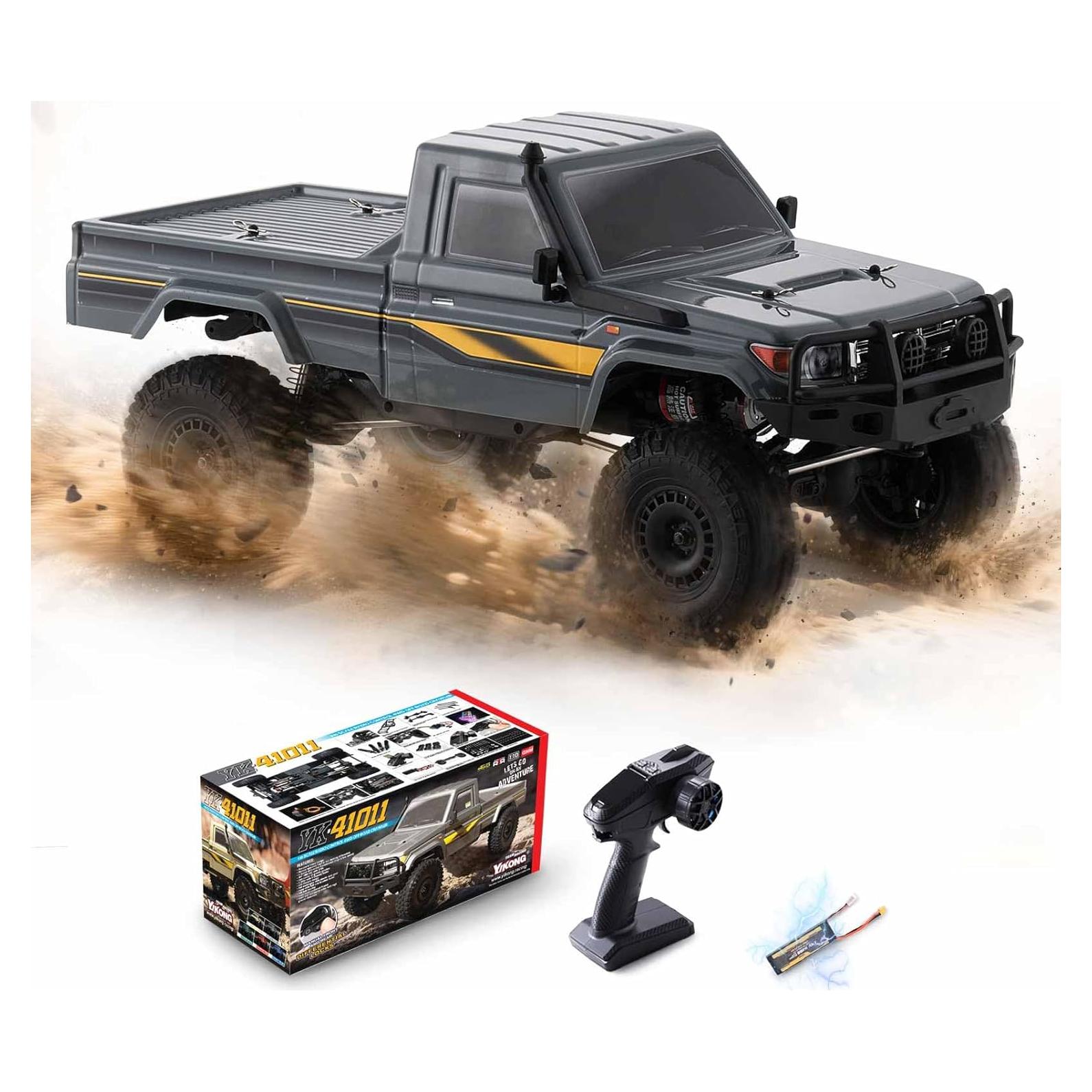 Coche RC 1/10 BEEZRC YKHOBBY YK41011 Gris 4WD Off Road