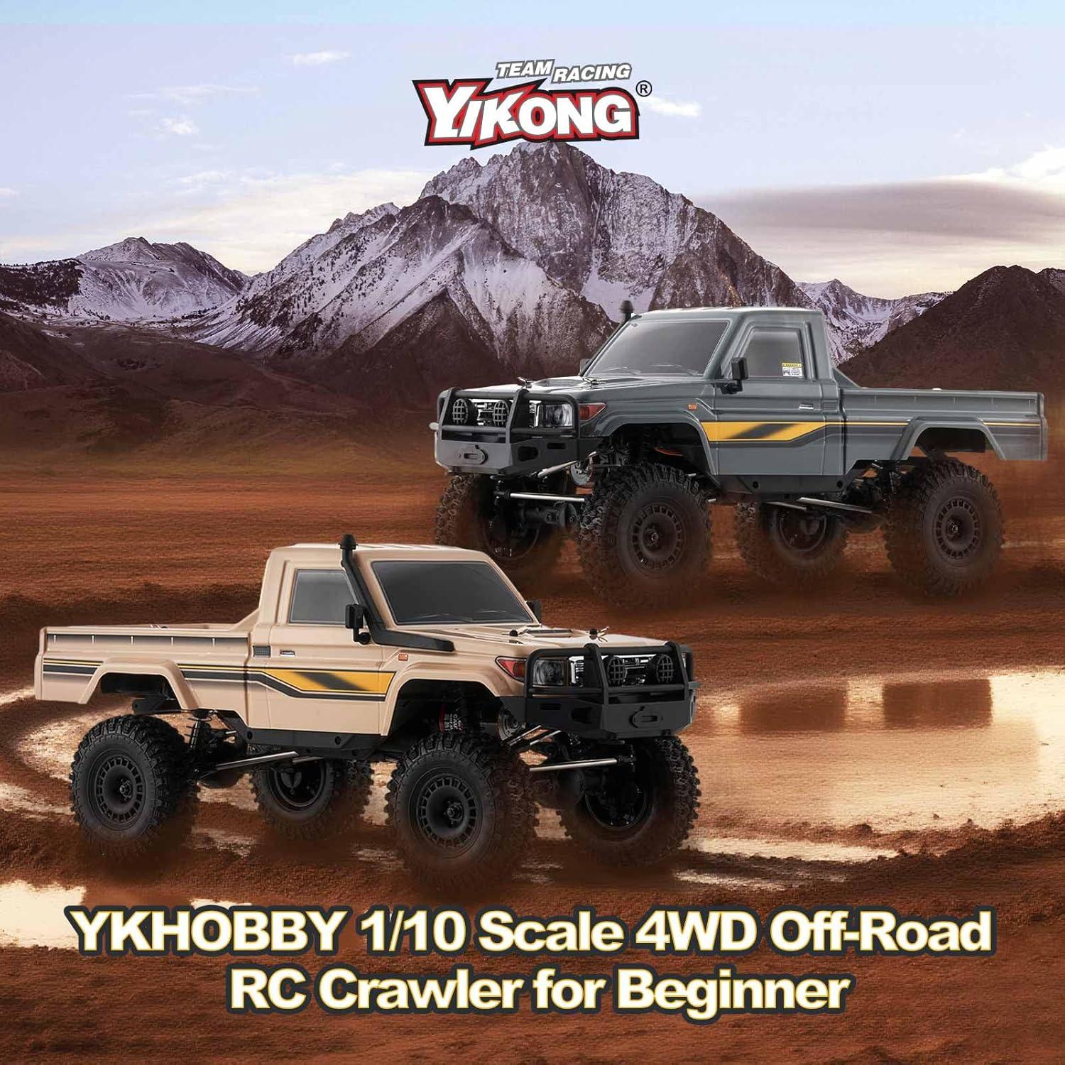 Coche RC 1/10 BEEZRC YKHOBBY YK41011 Gris 4WD Off Road