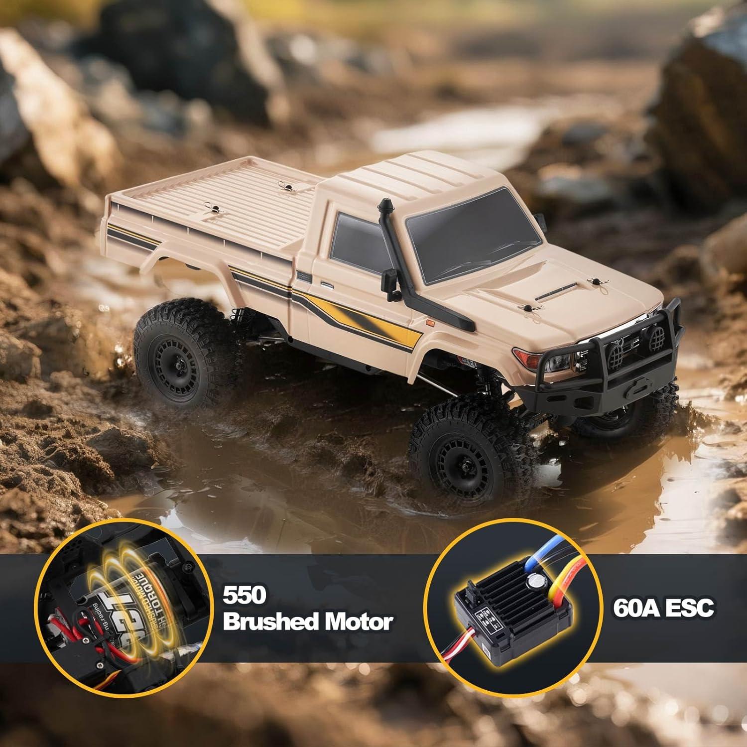 Coche RC 1/10 BEEZRC YKHOBBY YK41011 Gris 4WD Off Road