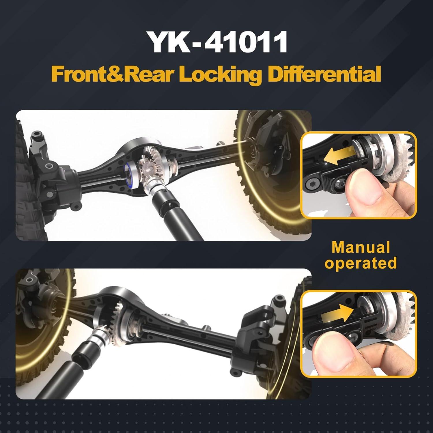 Coche RC 1/10 BEEZRC YKHOBBY YK41011 Gris 4WD Off Road