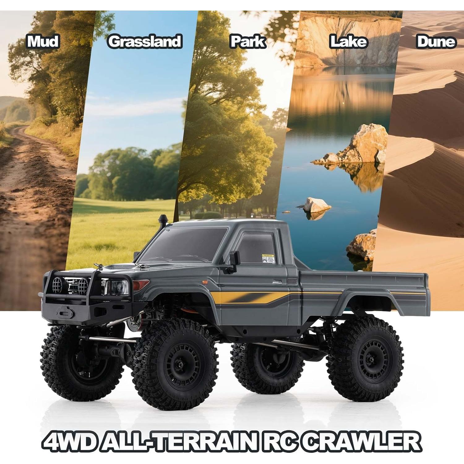 Coche RC 1/10 BEEZRC YKHOBBY YK41011 Gris 4WD Off Road