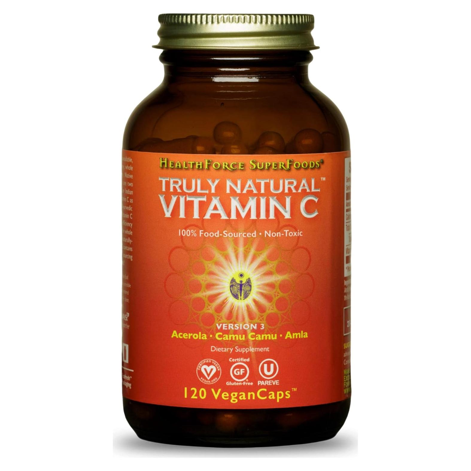 Vitamina C Natural Healthforce Superfoods - 120 Cápsulas Veganas