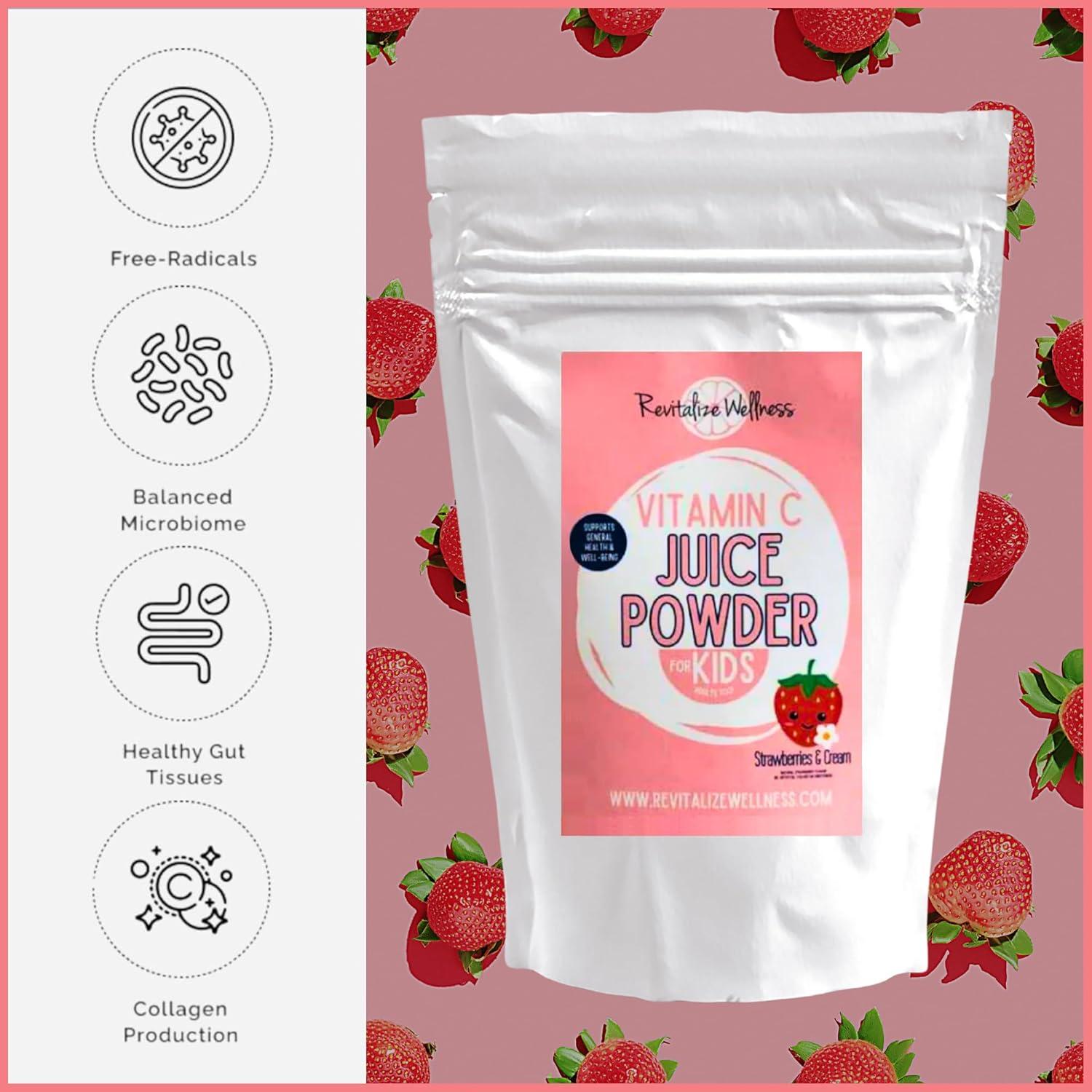 Polvo de Jugo de Vitamina C Revitalize Wellness 1000 mg 120 Porciones