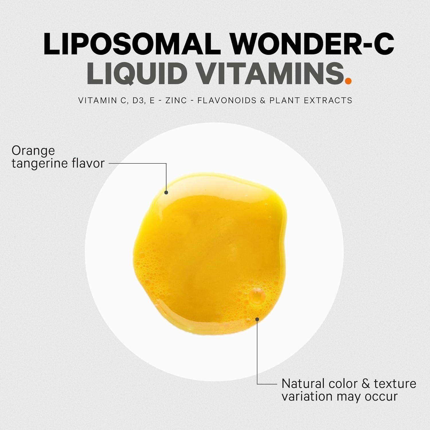 Suplemento Líquido Vitamina C 1000mg Codeage Wonder-C 450ml