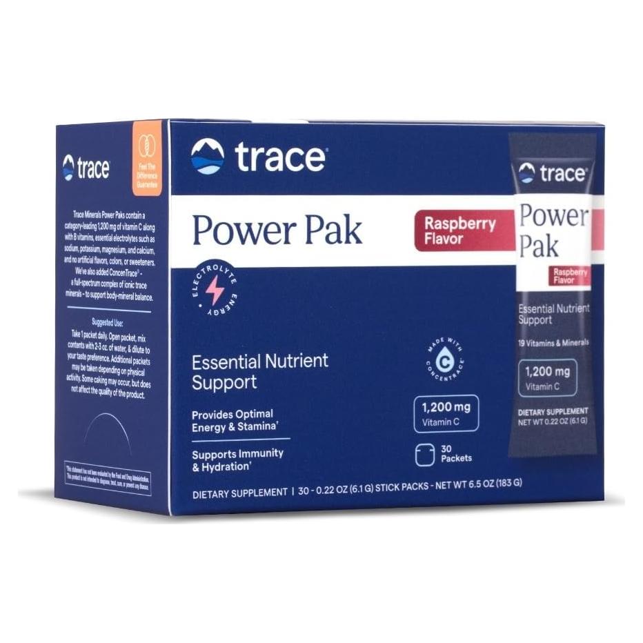 Multivitaminas y Multiminerales Trace Minerals Power Pak 1200 mg C