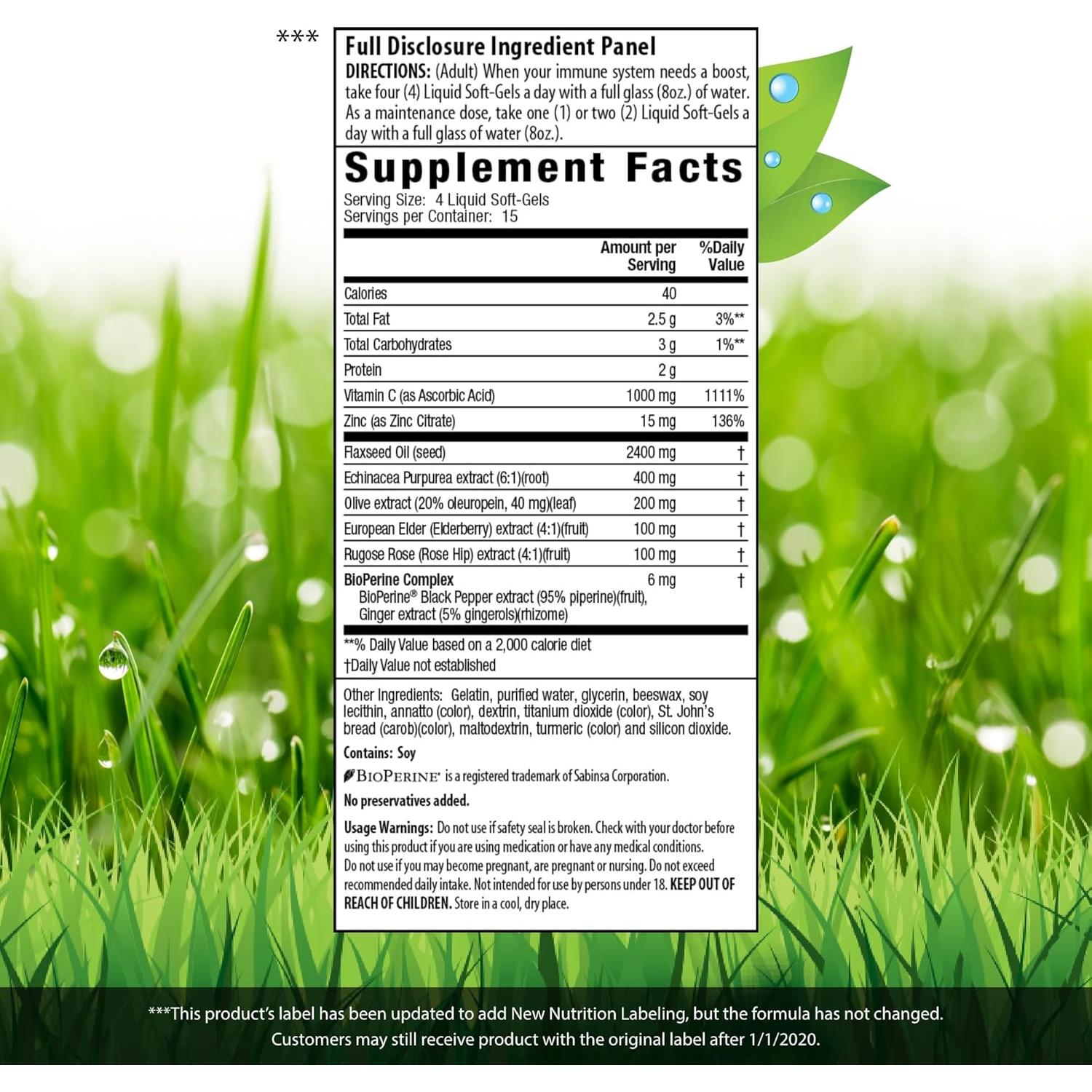 Suplemento de Vitamina C Irwin Naturals 60 Gel Blandos