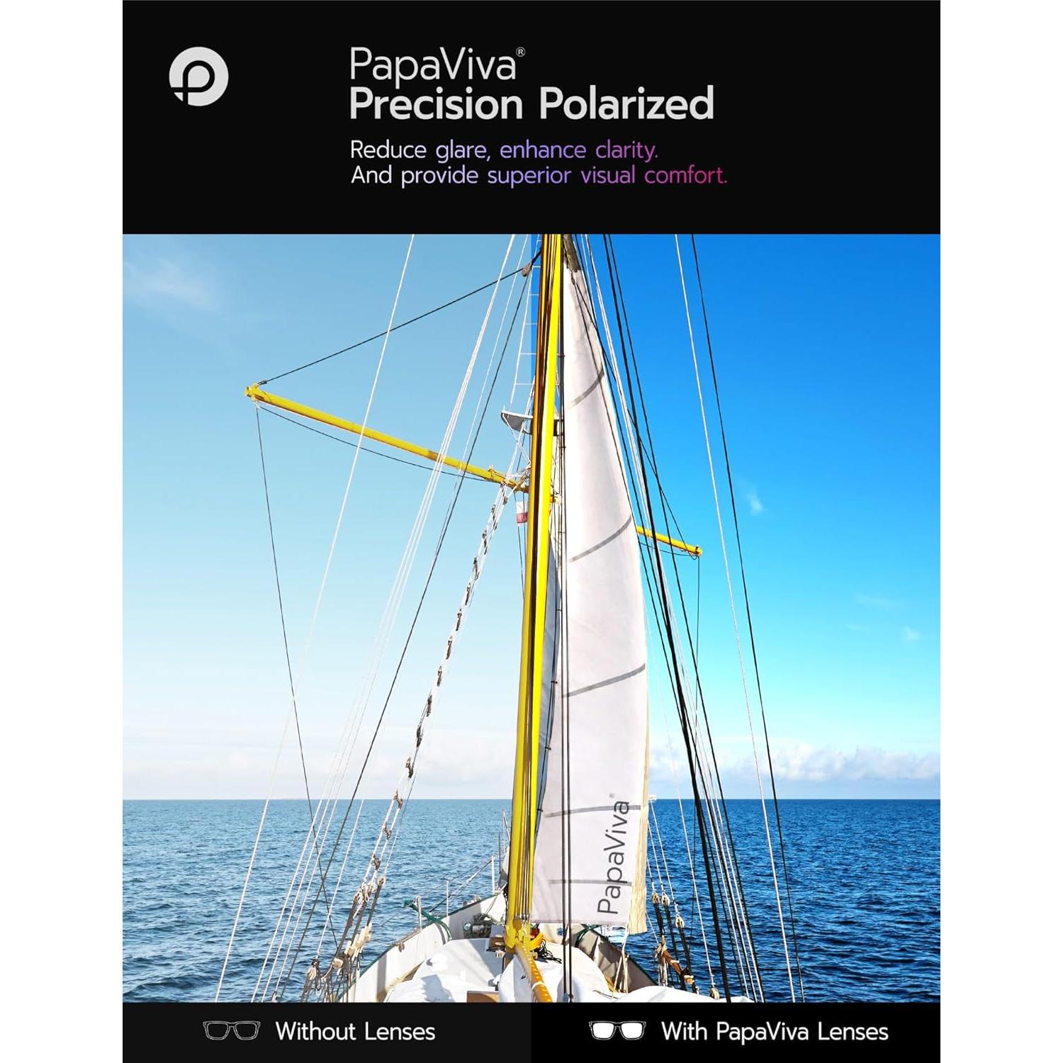 Lentes de Reemplazo PapaViva para Oakley Flak Jacket 63mm