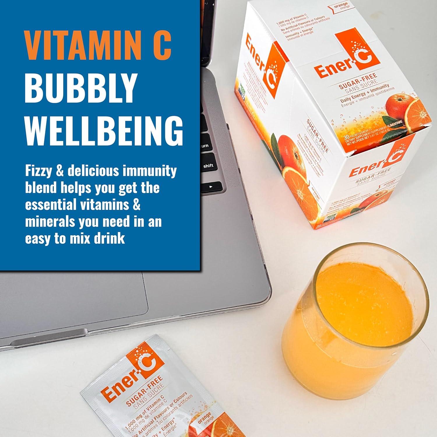 Ener-C Bebida Multivitamínica Sin Azúcar Sabor Naranja 30 Sobres