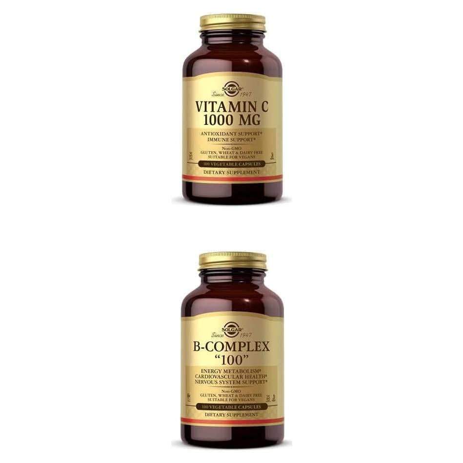 Solgar Vitamina C 1000 mg y B-Complejo 100 - 200 Cápsulas