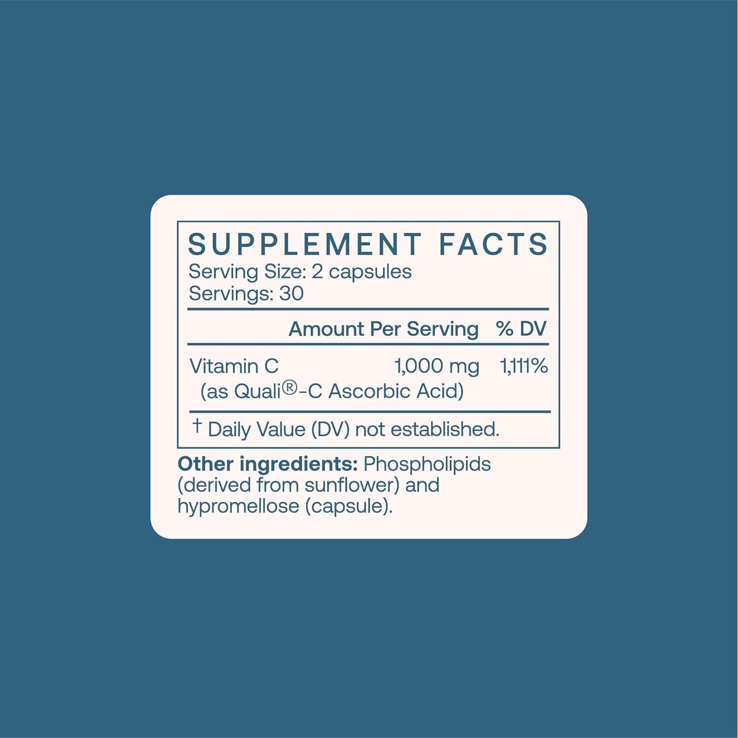 BodyBio Vitamina C Liposomal 60 Cápsulas - Antioxidante y Soporte Inmunológico