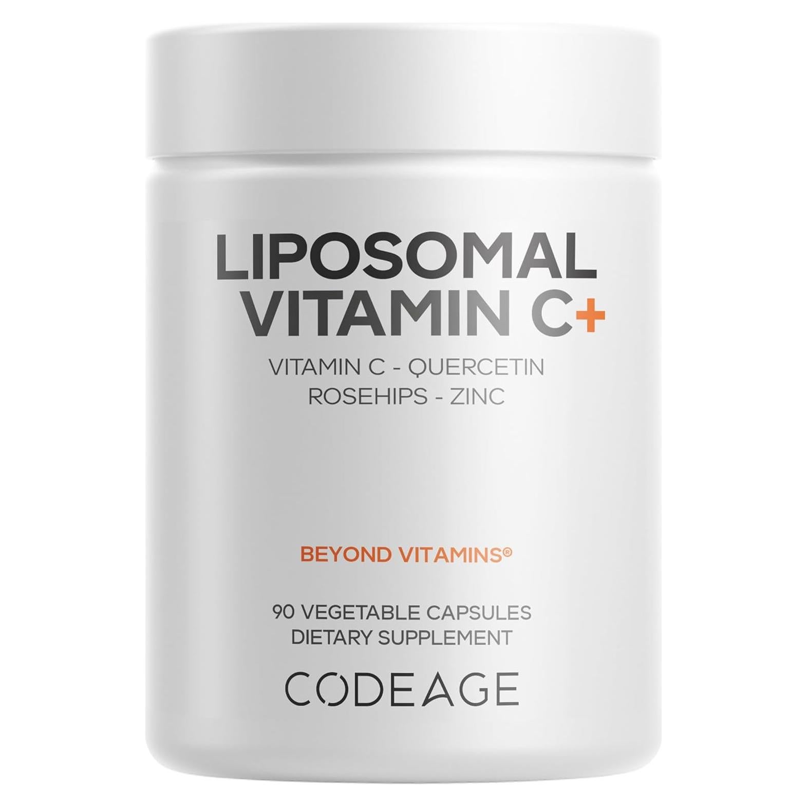 Suplemento Liposomal de Vitamina C Codeage 1500mg con Zinc