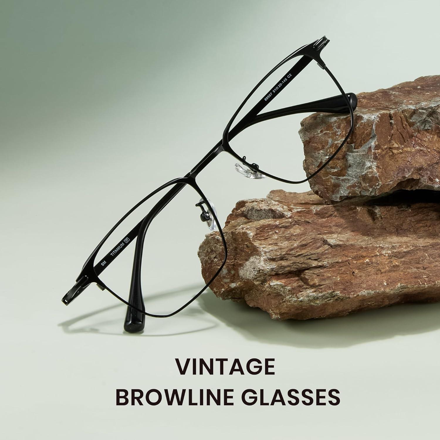 Gafas de luz azul Cyxus para hombres - Titanio ultraligero