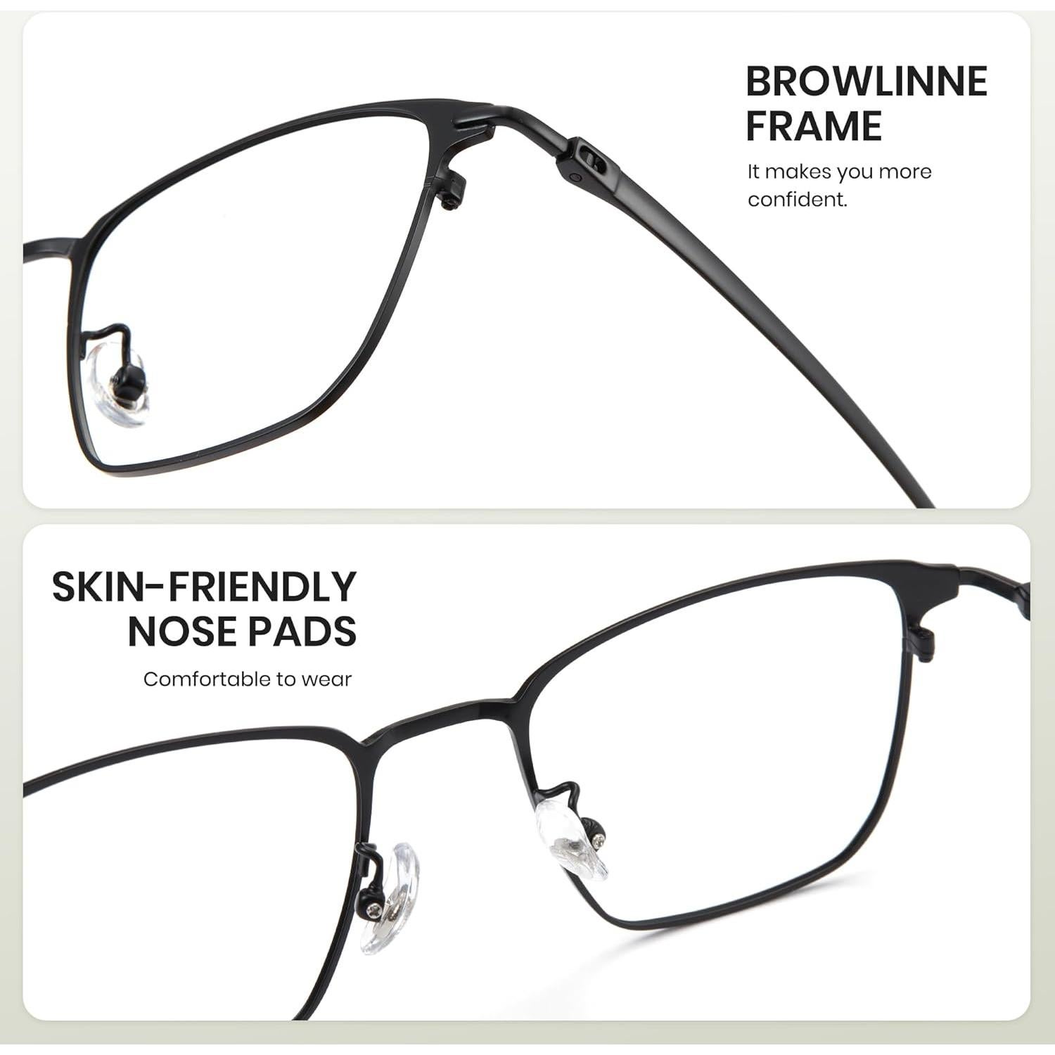 Gafas de luz azul Cyxus para hombres - Titanio ultraligero