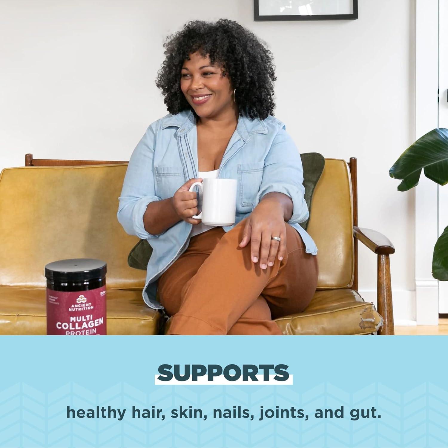 Proteína de Colágeno Múltiple Nutrición Antigua 289g Limón Jengibre