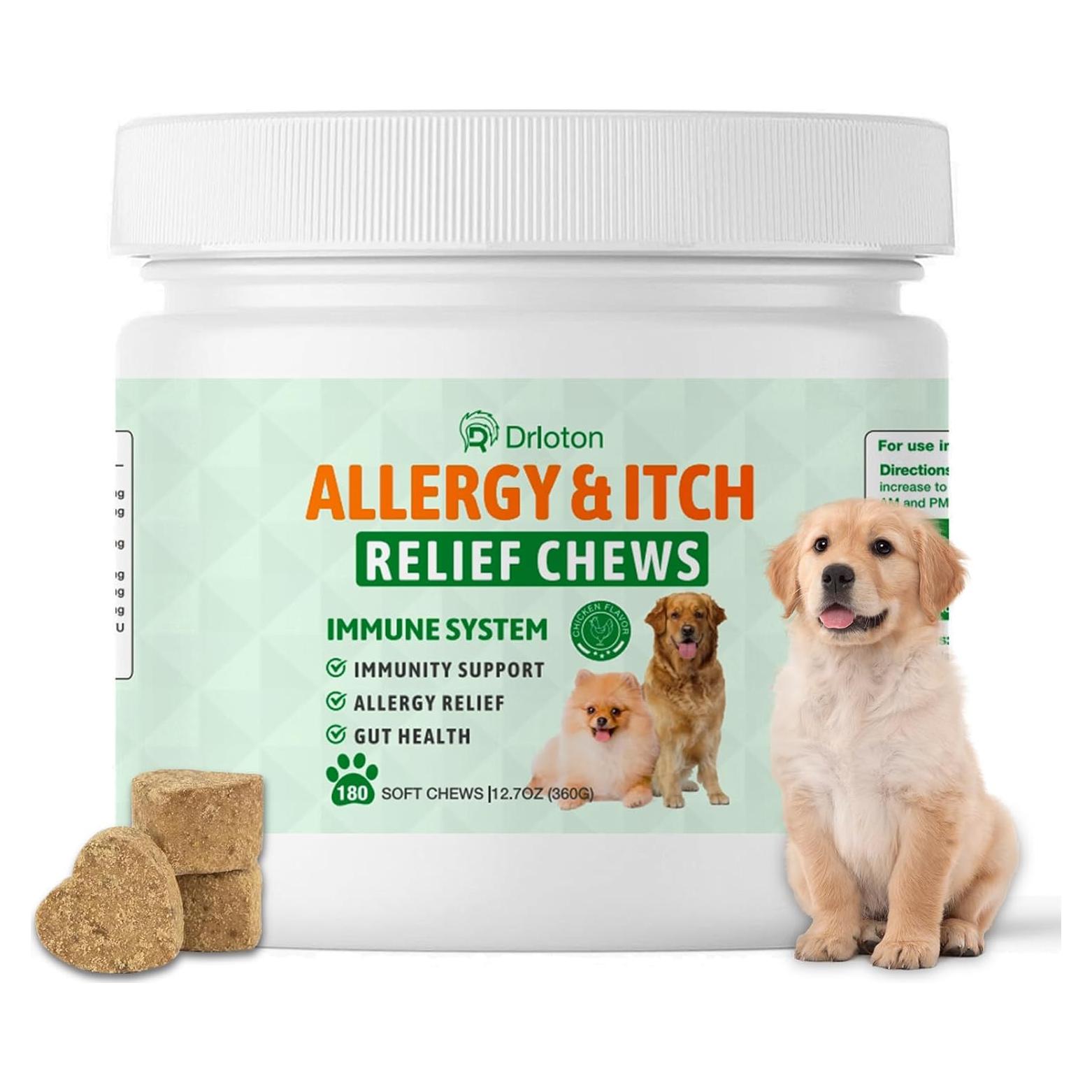 Masticables Alivio Alergias Perros Drloton 180 Unidades