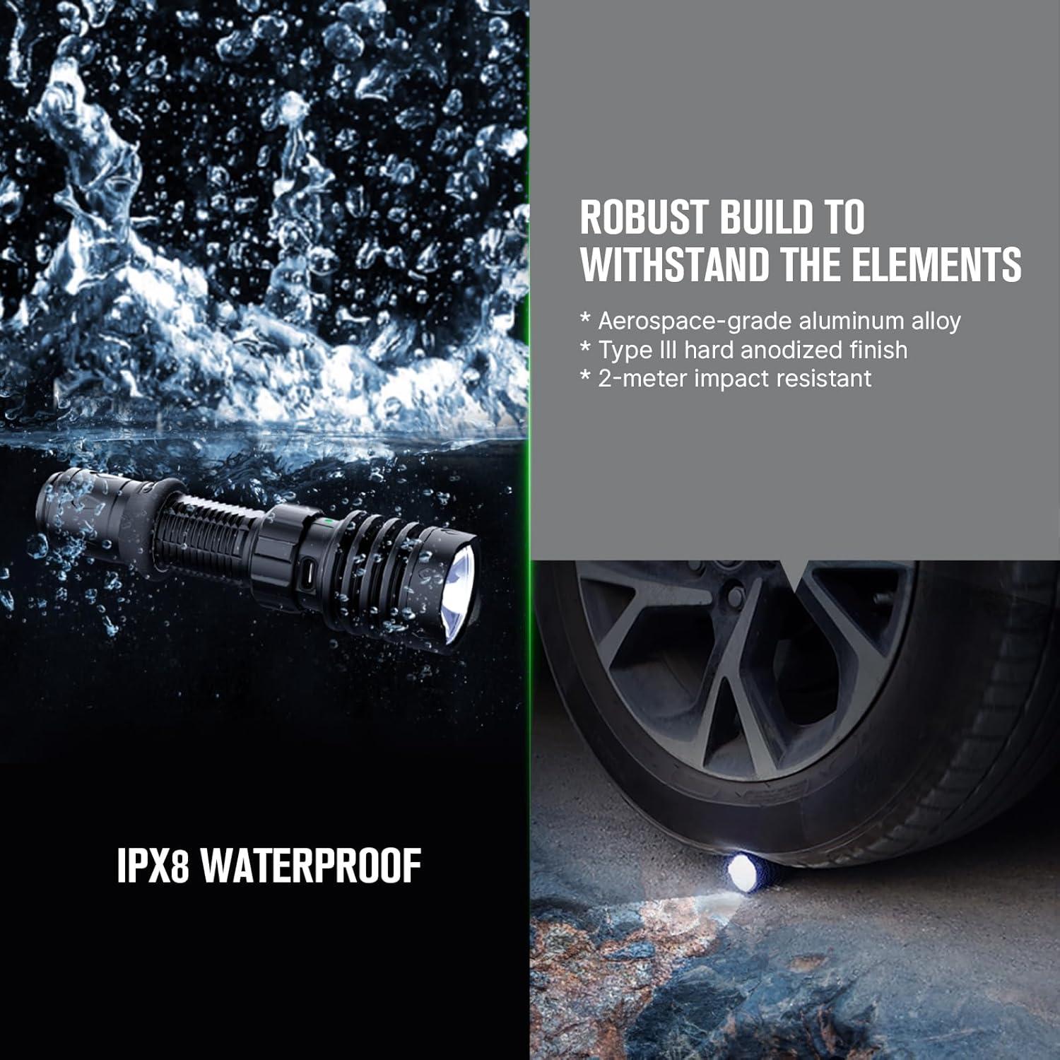 Linterna Táctica OLIGHT Warrior X 4 2600 Lúmenes USB-C