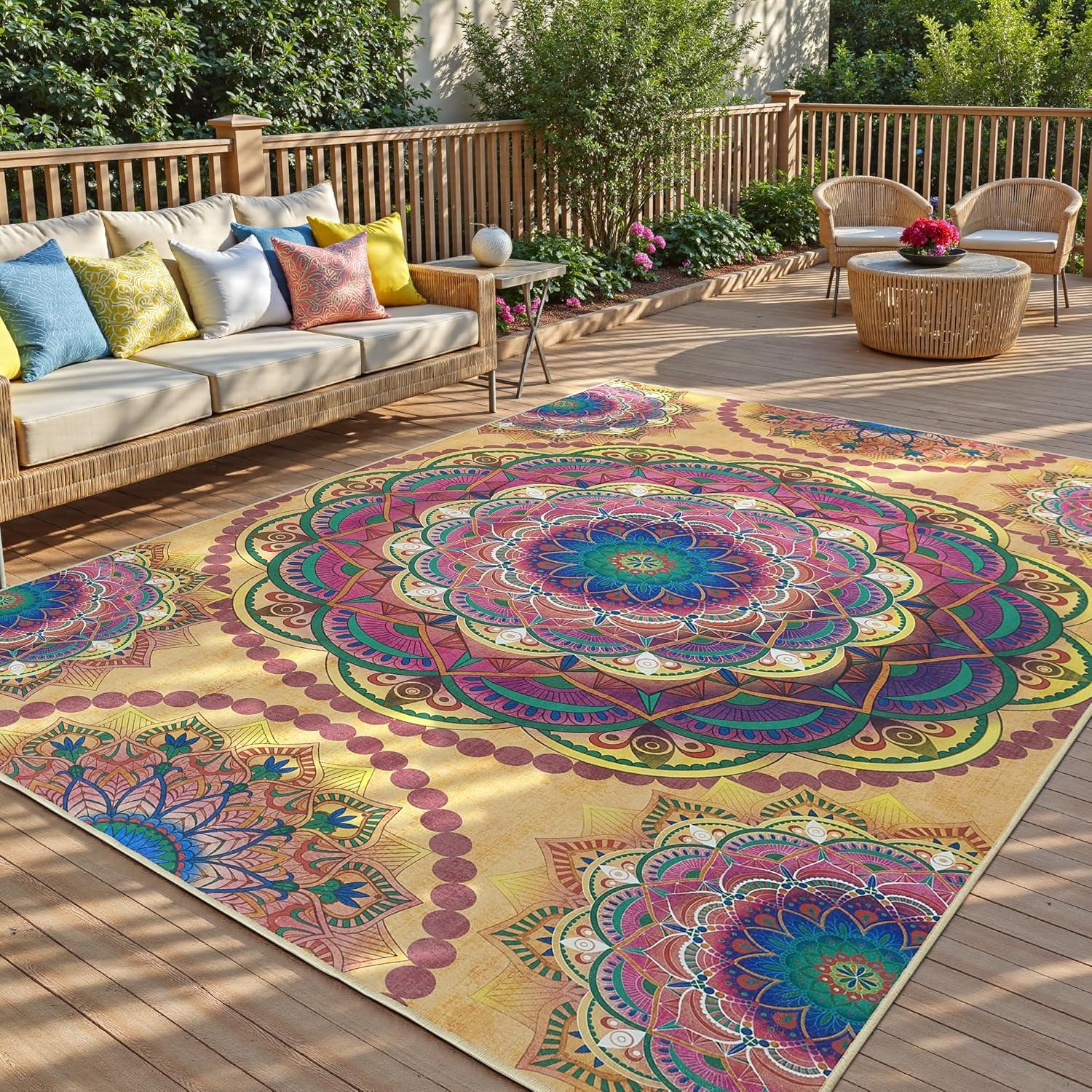 Alfombra de Meditación Arenarug 243x152 cm Boho Antideslizante