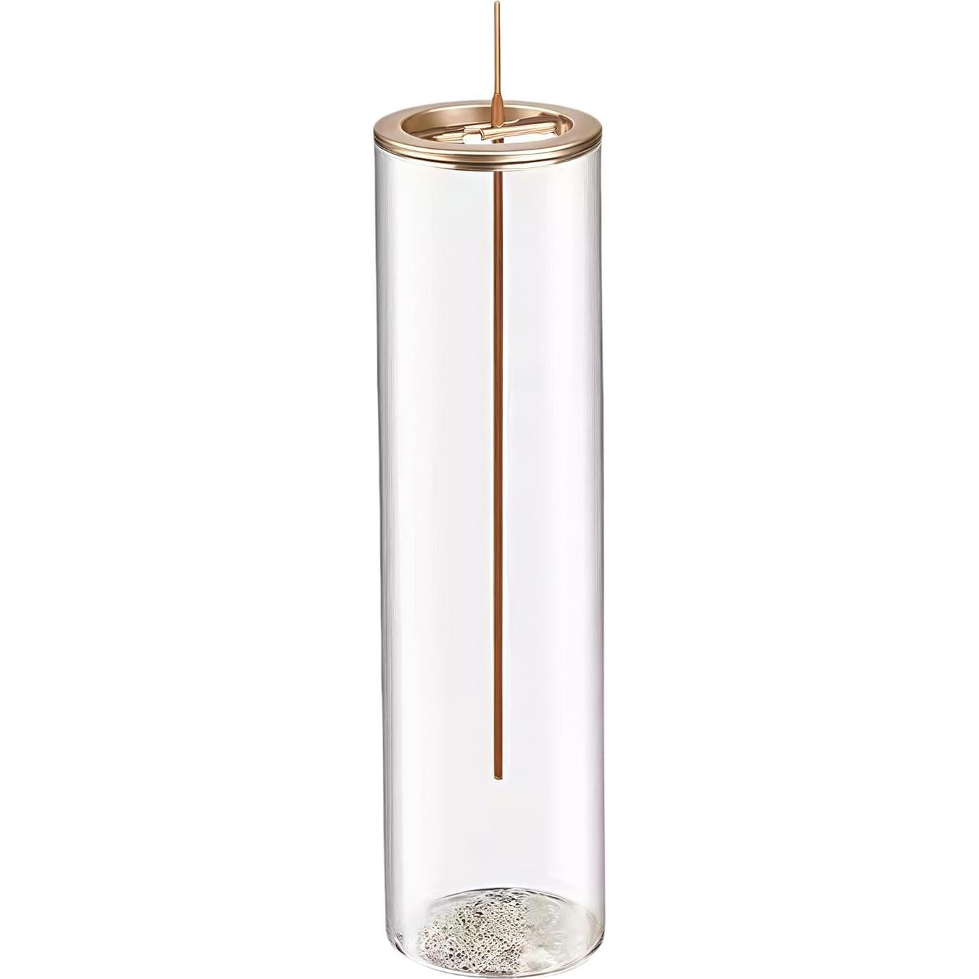 Soporte de Incienso de Vidrio GRAMSTORMAX con Abrazadera Dorada