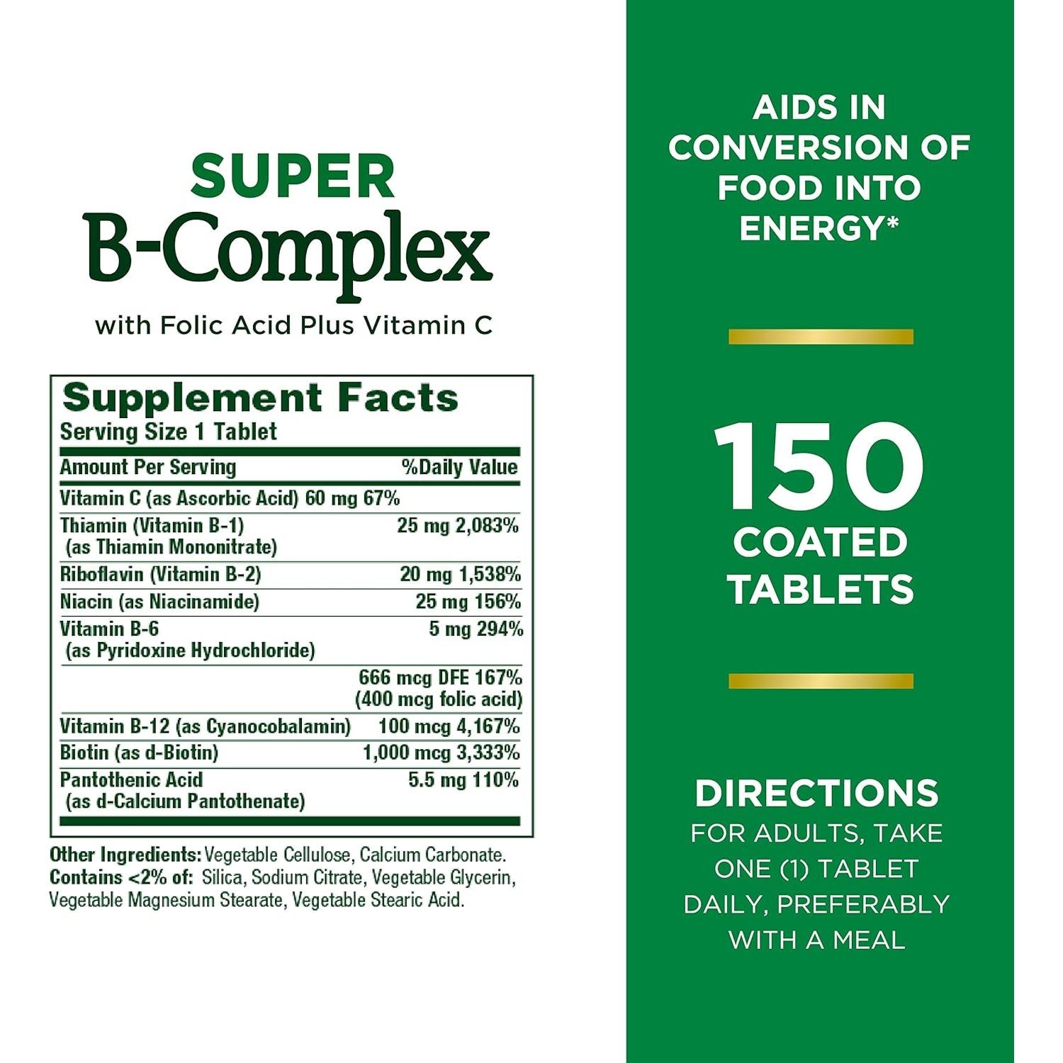 Paquete Nature's Bounty: Vitaminas B Complejo + Omega-3 1200mg