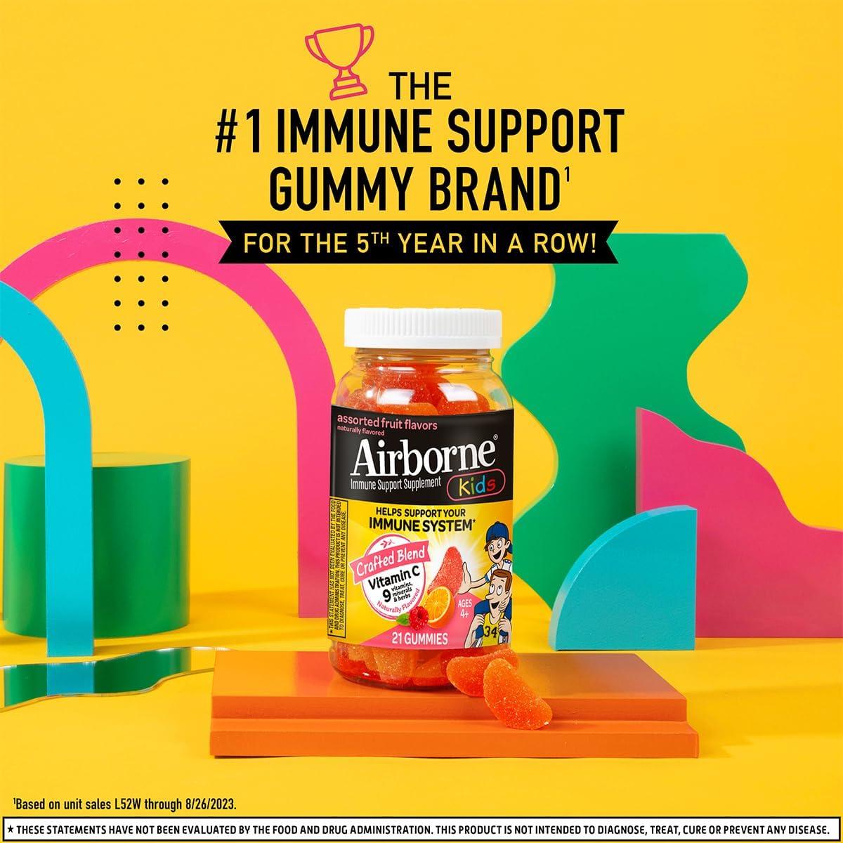 Gominolas Airborne 500mg Vitamina C + Zinc para Niños 21 Unidades