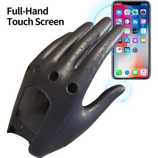 Guantes de Conducción de Cuero para Mujeres MGGMOKAY Táctiles