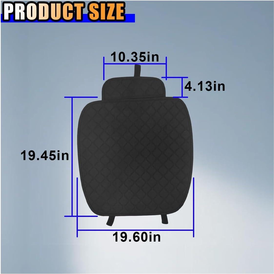 Funda de Asiento de Coche SMILFUY Negra Universal 49.8x49.3cm