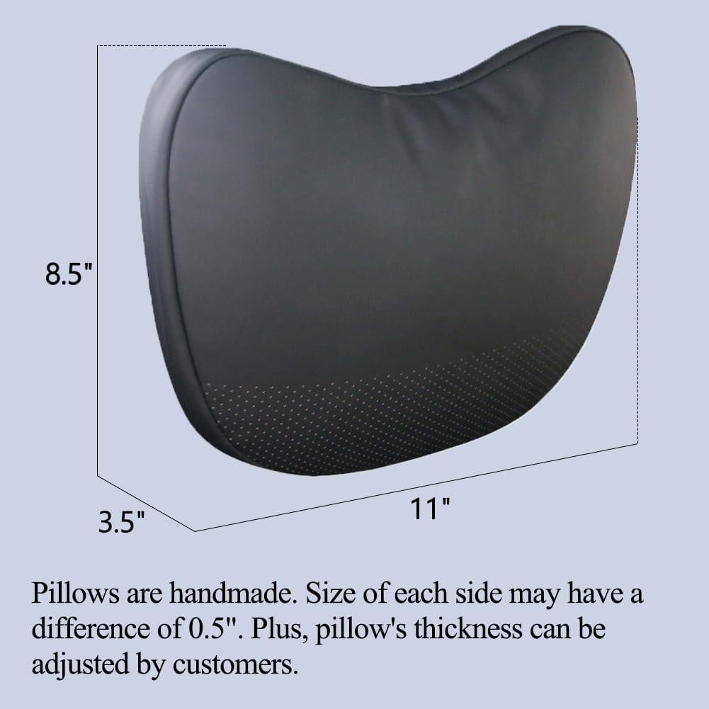 Almohada de Cuello TANOLA de Cuero Nappa Ajustable - 2 Unidades