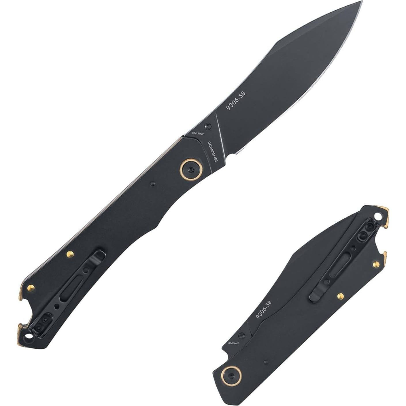 Cuchillo Plegable Sanrenmu 9306 Utility 95mm Negro