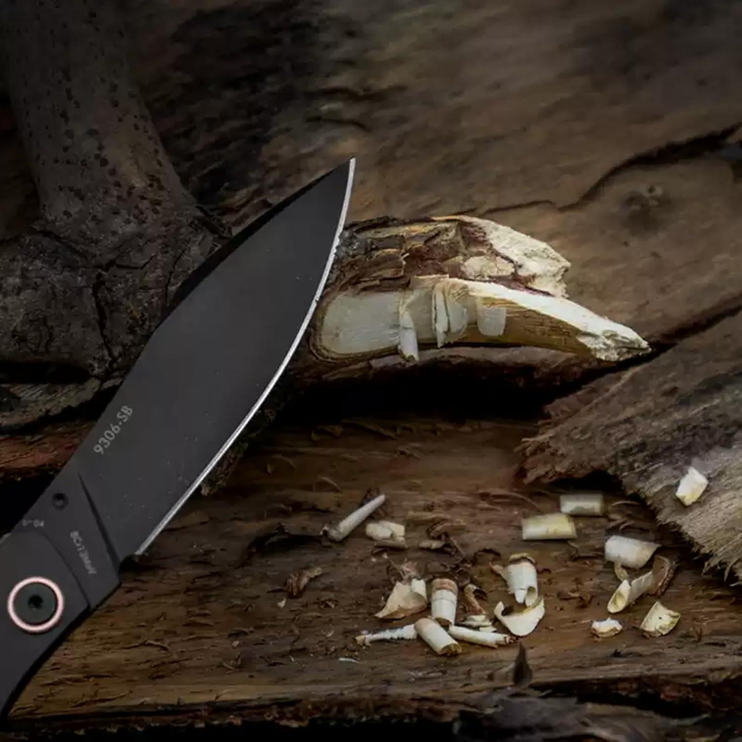 Cuchillo Plegable Sanrenmu 9306 Utility 95mm Negro